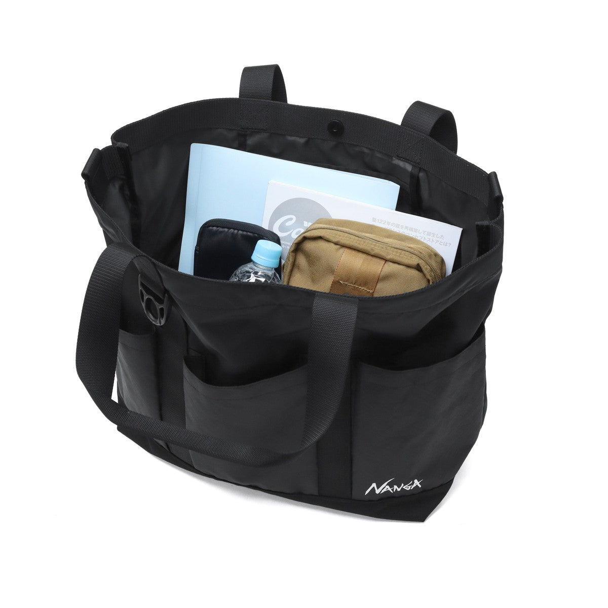 ナンガ NANGA トートバッグ メンズ レディース 大きめ カジュアル おしゃれ 旅行 大容量 トート ショルダー 斜めがけ 2WAY A3 40L 1泊 ECOPAK UR TOTE BAG N2542-3M307Z （OLV） OLV