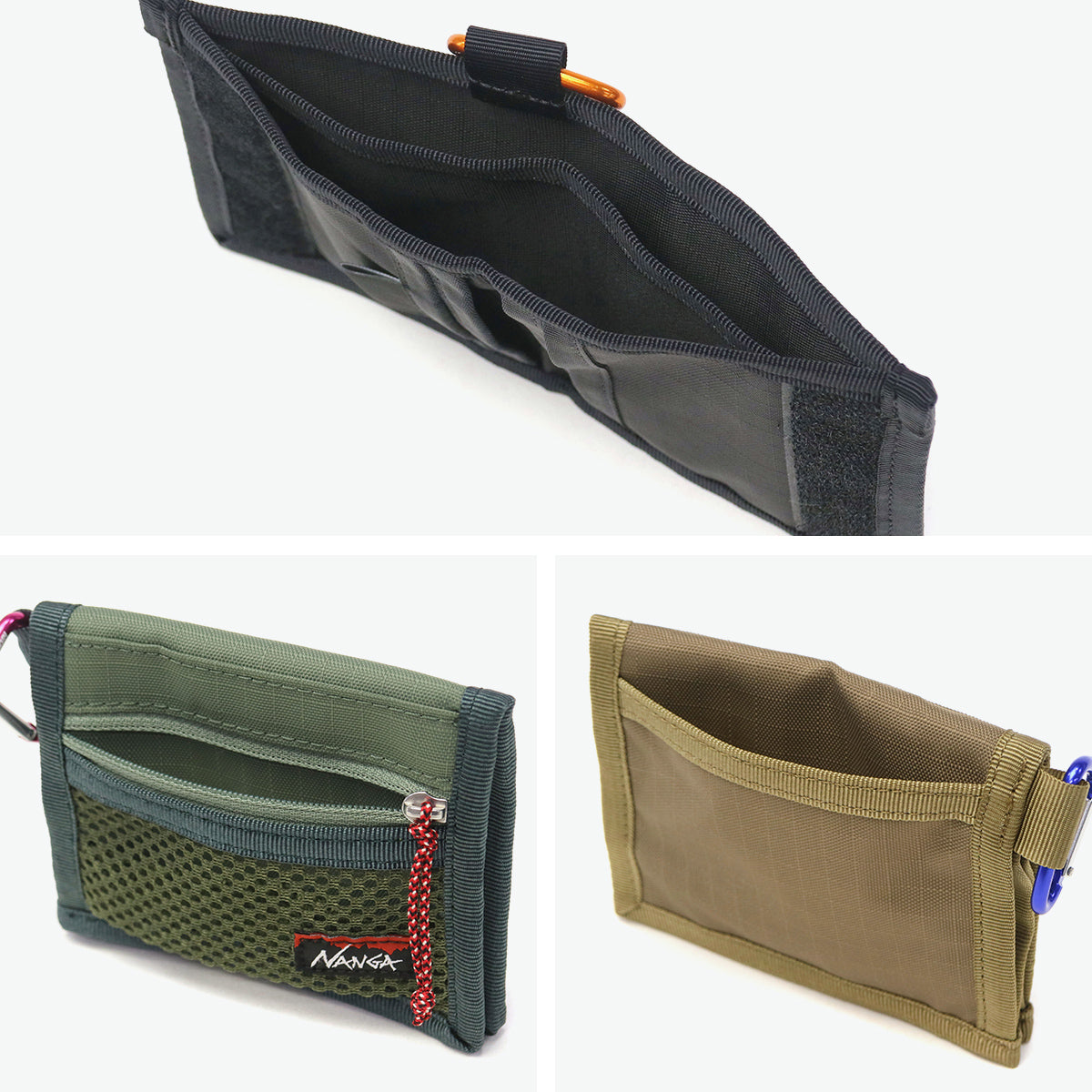 ナンガ NANGA 財布 二つ折り財布 メンズ レディース 二つ折り ミニ ブランド スリム ブランド 小銭入れ 小さめ NANGA×SPEAKEASY COMPACT WALLET N2502-3I307Z （BLK） BLK