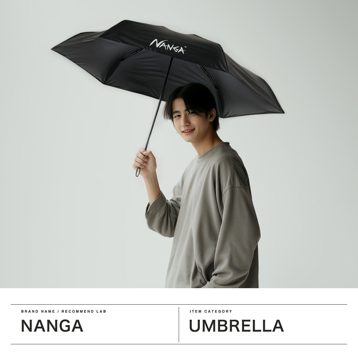 ナンガ NANGA 傘 メンズ レディース 折りたたみ傘 軽量 日傘 雨傘 撥水 晴雨兼用 UVカット 遮熱 コンパクト 遮光率99.9％以上 手開き 52cm COMPACT UMBRELLA N2542-3Z093Z （BLK） BLK