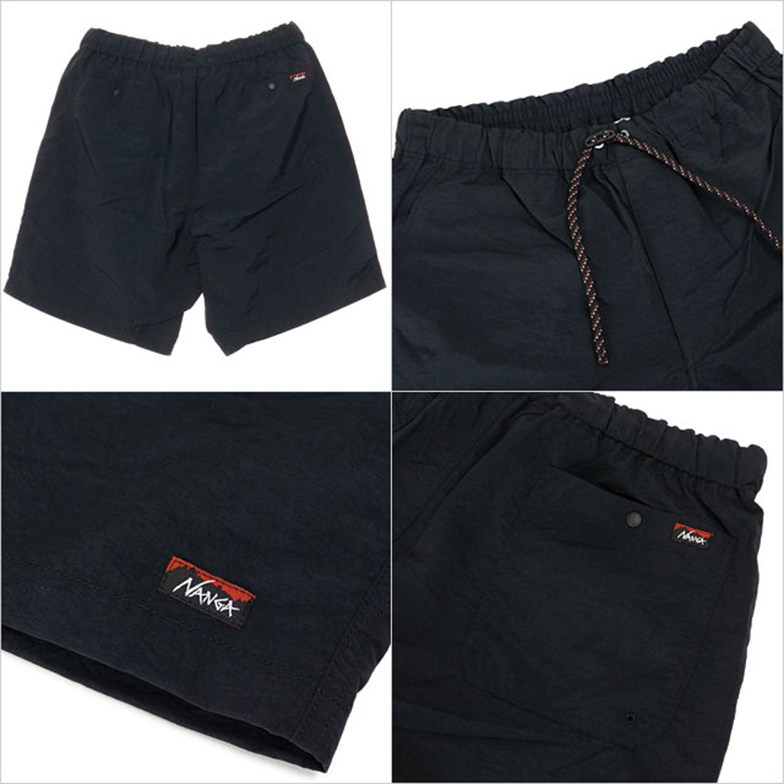 ナンガ NANGA NYLON TUSSER EASY SHORTS BLK [NW2321-1I512] （BLK） BLK