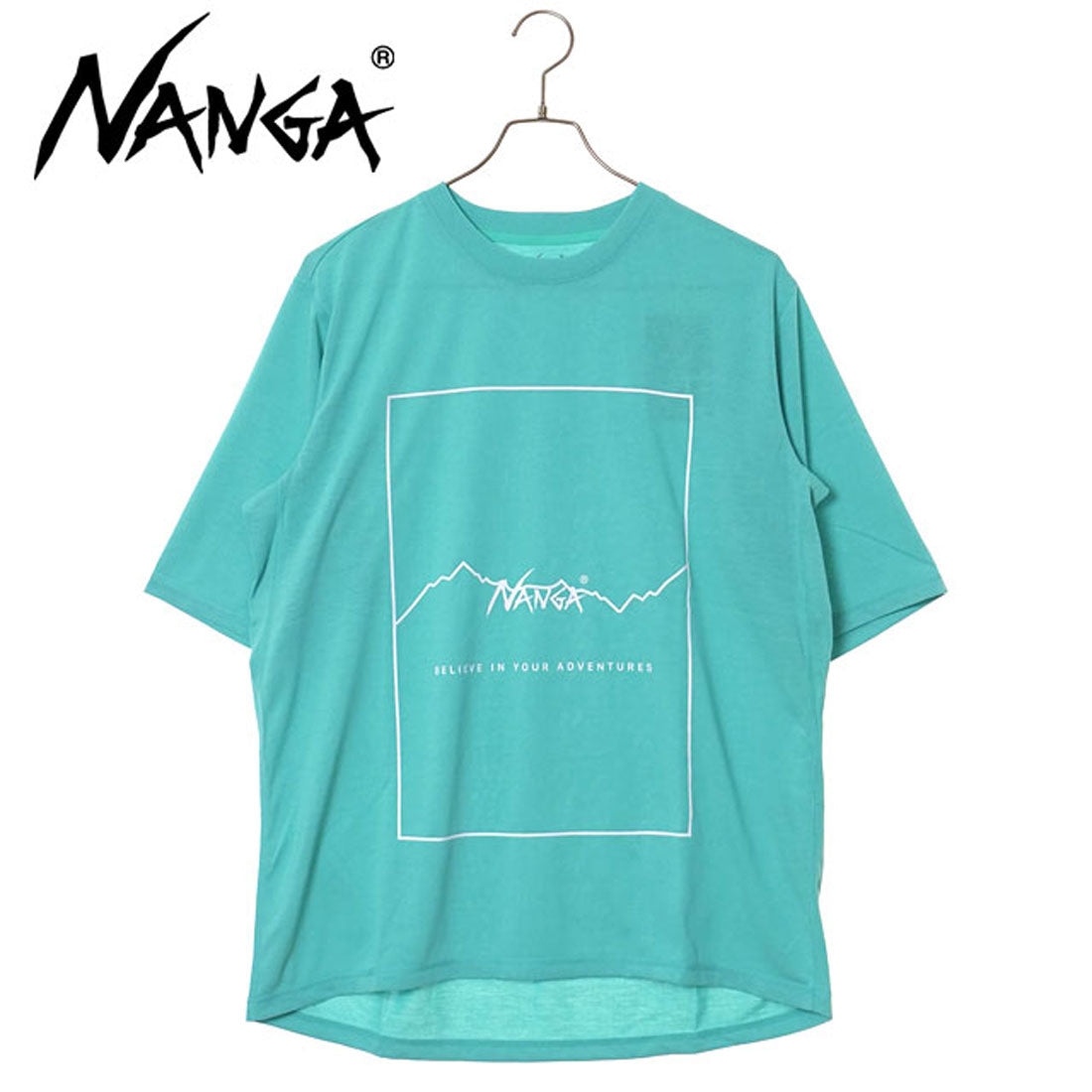 ナンガ NANGA DRY MIX FRAME LOGO TEE TQS [N2500-1M509A] （TQS） TQS