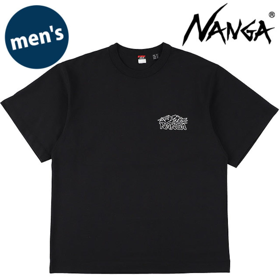 ナンガ NANGA ECO HYBRID LINE DRAWING TEE BLK [N2610-1M038Z] （BLK） BLK