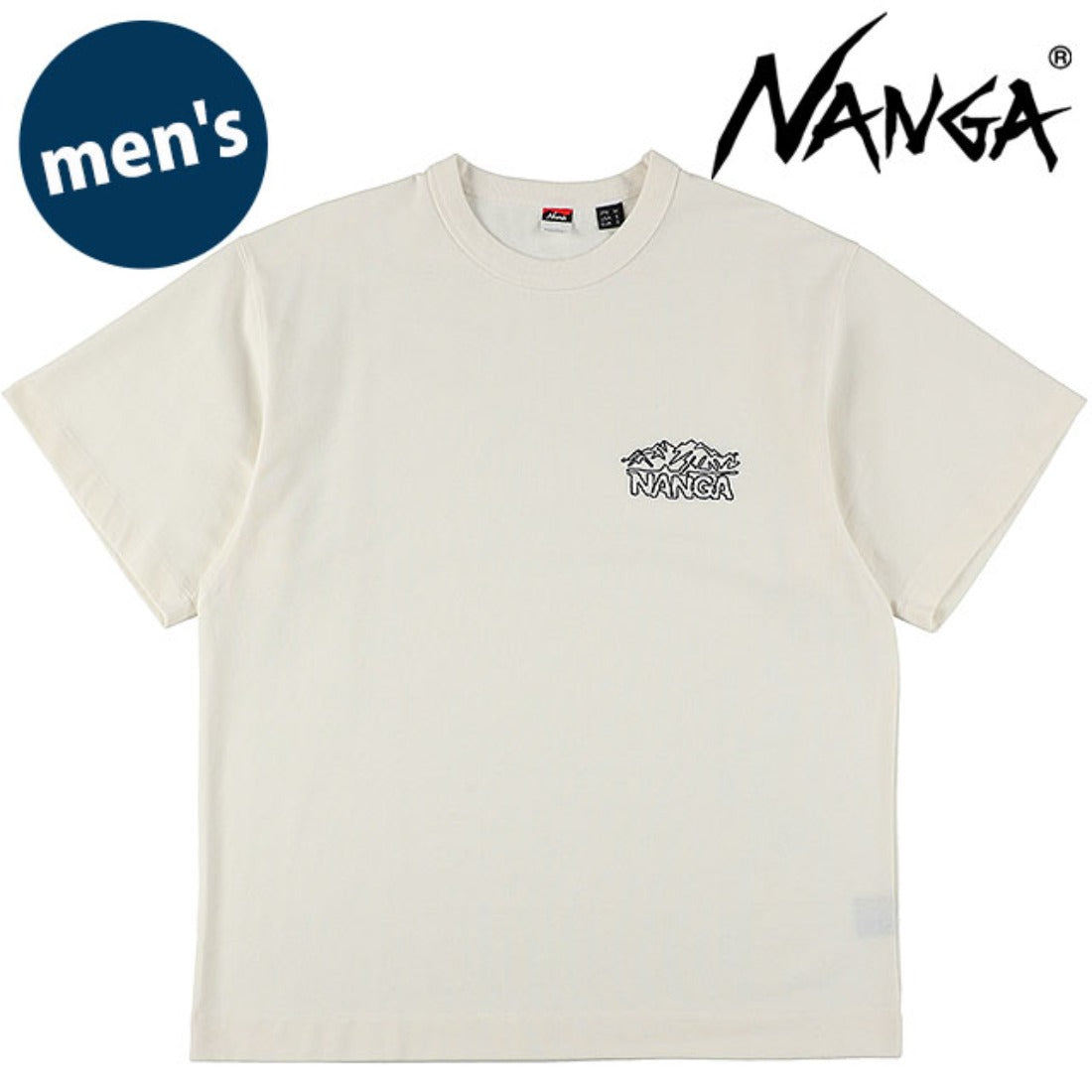 ナンガ NANGA ECO HYBRID LINE DRAWING TEE WHT [N2610-1M038Z] （WHT） WHT