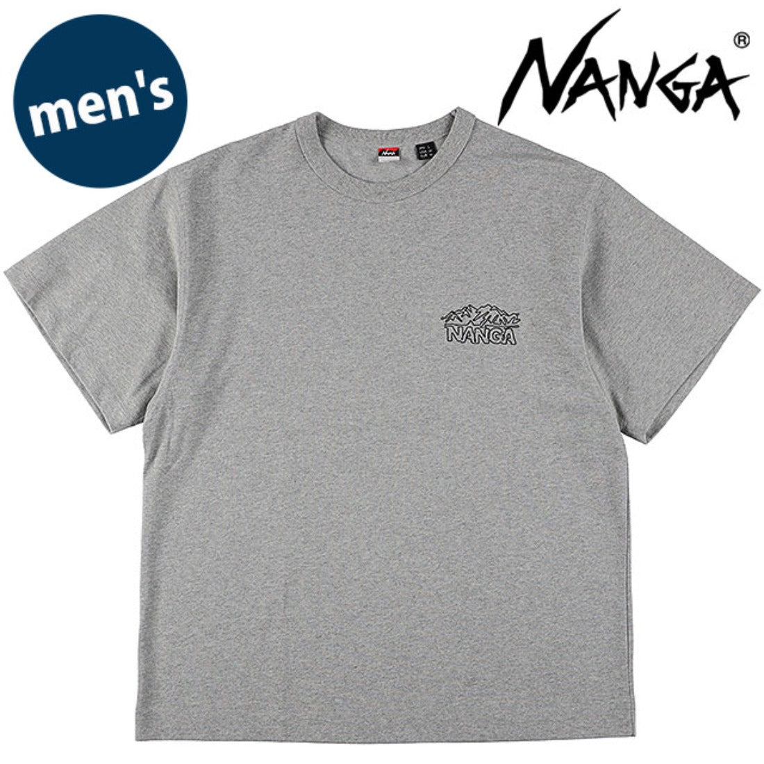 ナンガ NANGA ECO HYBRID LINE DRAWING TEE L.GRY [N2610-1M038Z] （L.GRY） L.GRY