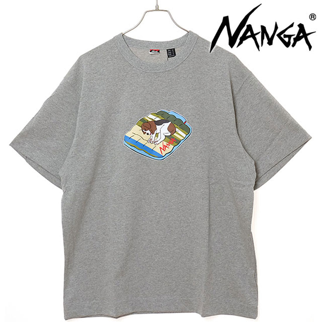 ナンガ NANGA ECO HYBRID TEE（DOG PT） L.GRY [N2500-1M020Z SS25] （L.GRY） L.GRY