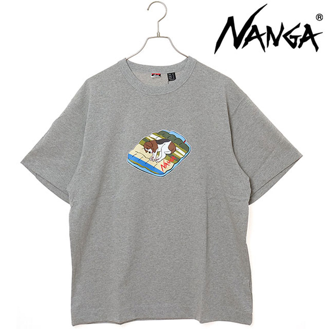 ナンガ NANGA ECO HYBRID TEE（DOG PT） L.GRY [N2500-1M020Z SS25] （L.GRY） L.GRY
