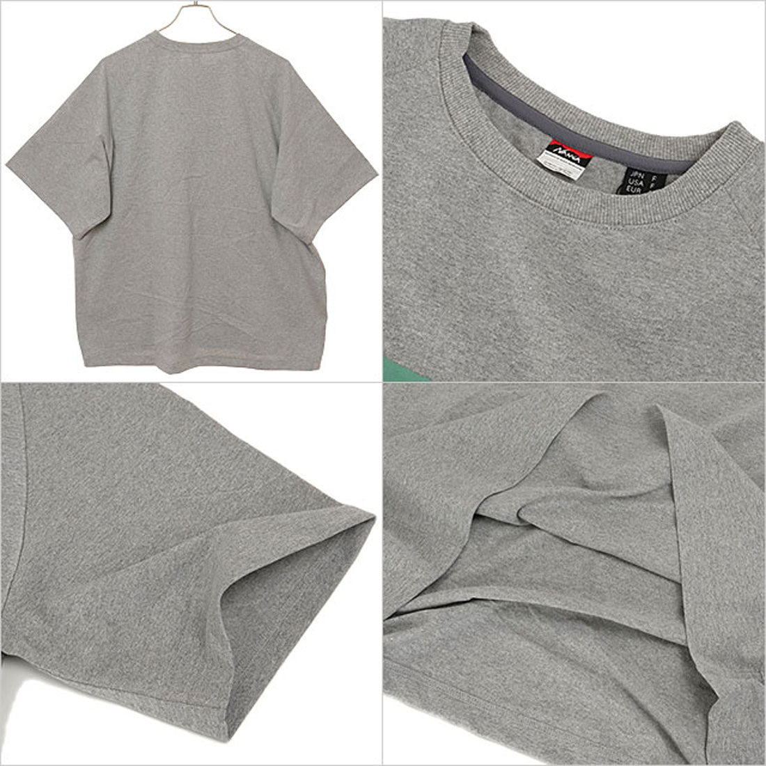 ナンガ NANGA ECO HYBRID BOX LOGO LOOSE FIT TEE L.GRY [N2500-1M025Z SS25] （L.GRY） L.GRY