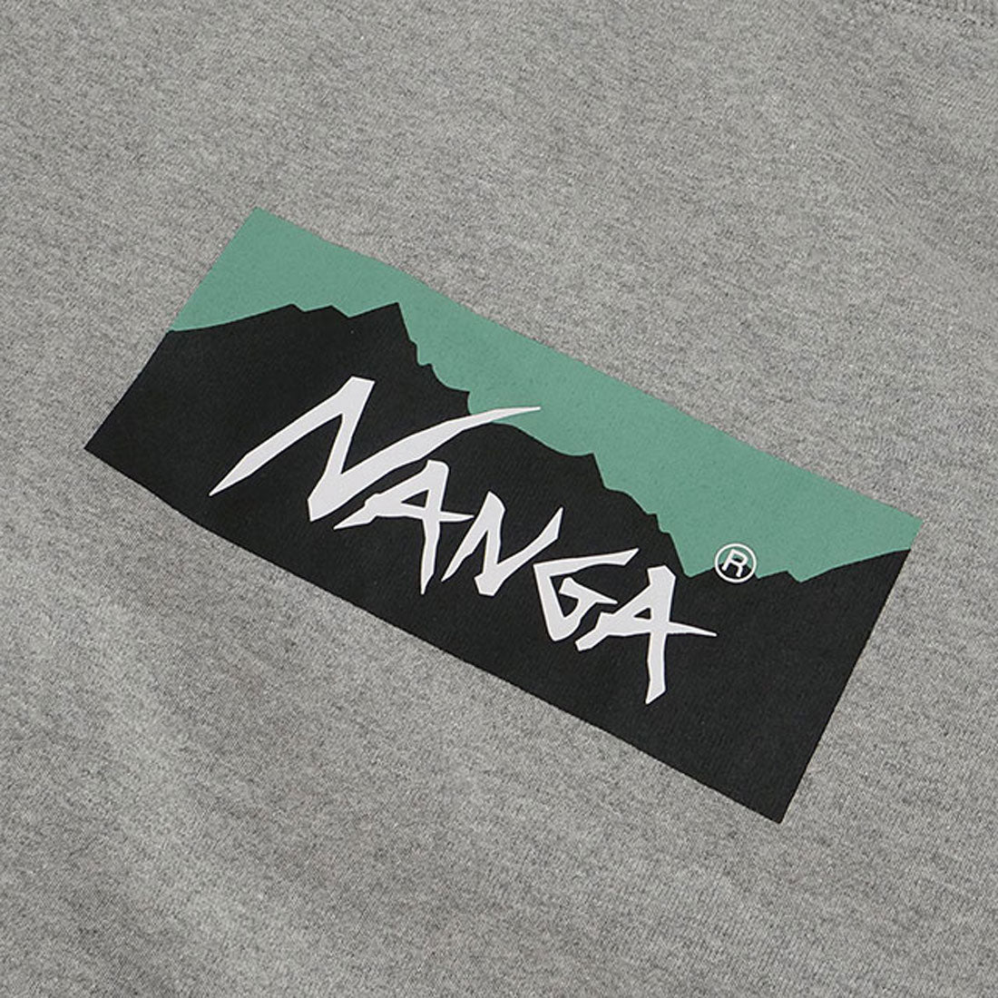 ナンガ NANGA ECO HYBRID BOX LOGO LOOSE FIT TEE L.GRY [N2500-1M025Z SS25] （L.GRY） L.GRY