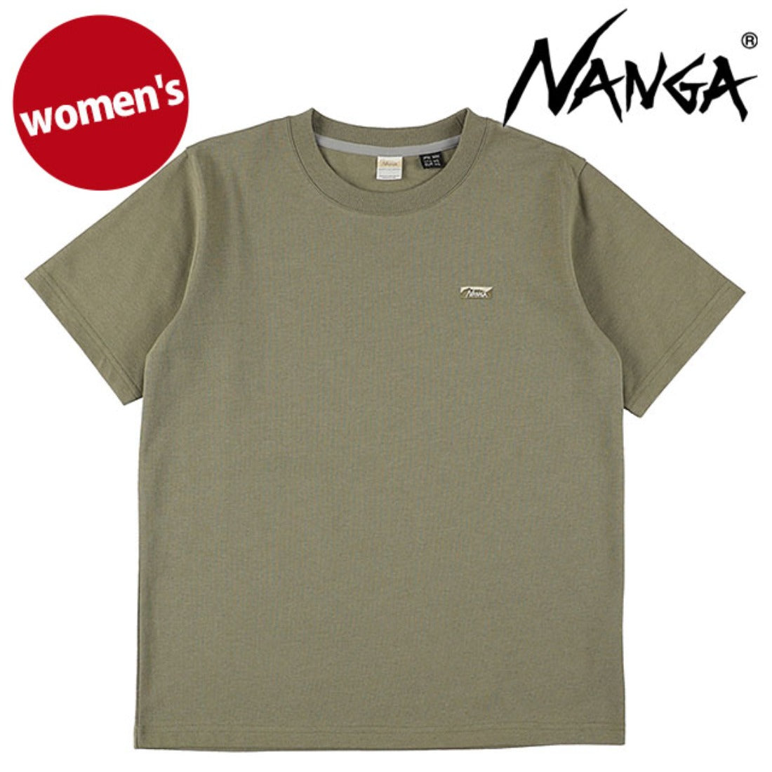 ナンガ NANGA ECO HYBRID BOX LOGO EMBROIDERY TEE W KHA [N2611-1M062B] （KHA） KHA