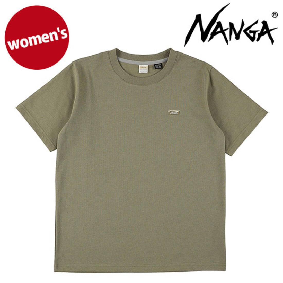 ナンガ NANGA ECO HYBRID BOX LOGO EMBROIDERY TEE W KHA [N2611-1M062B] （KHA） KHA