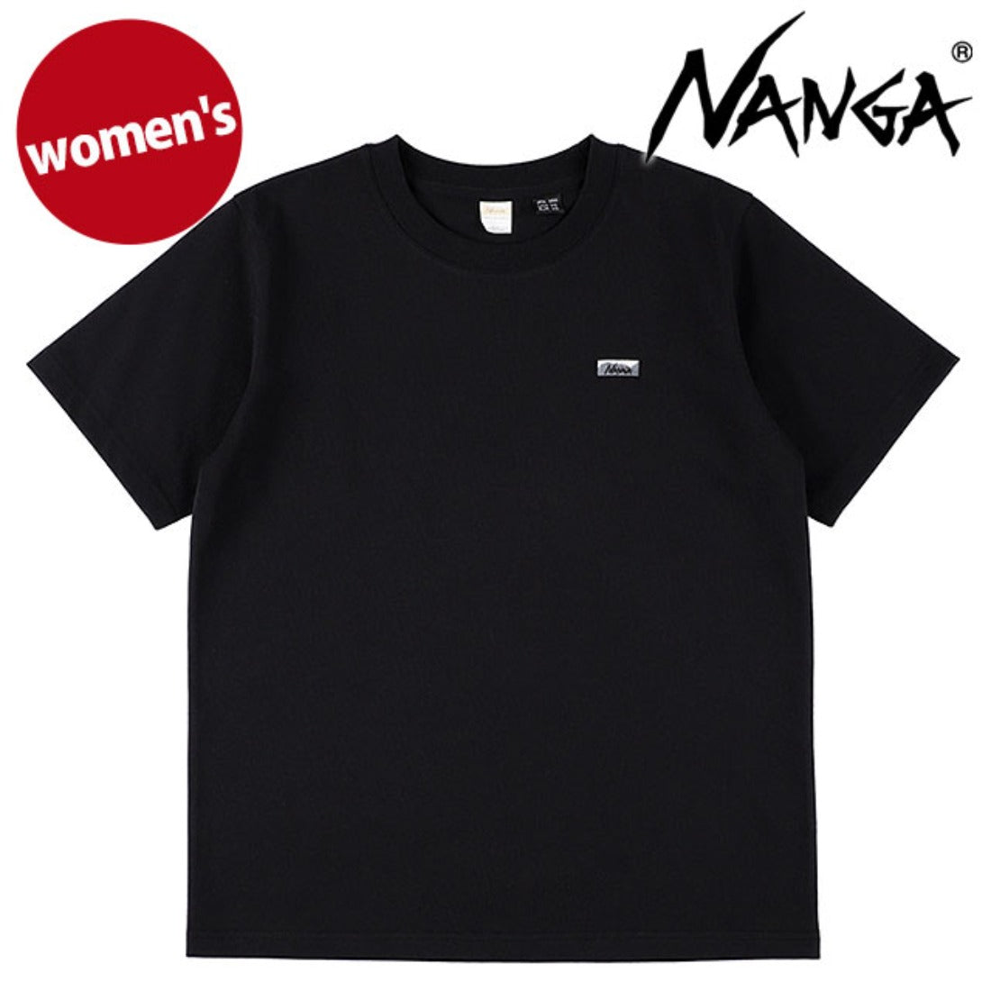 ナンガ NANGA ECO HYBRID BOX LOGO EMBROIDERY TEE W BLK [N2611-1M062B] （BLK） BLK