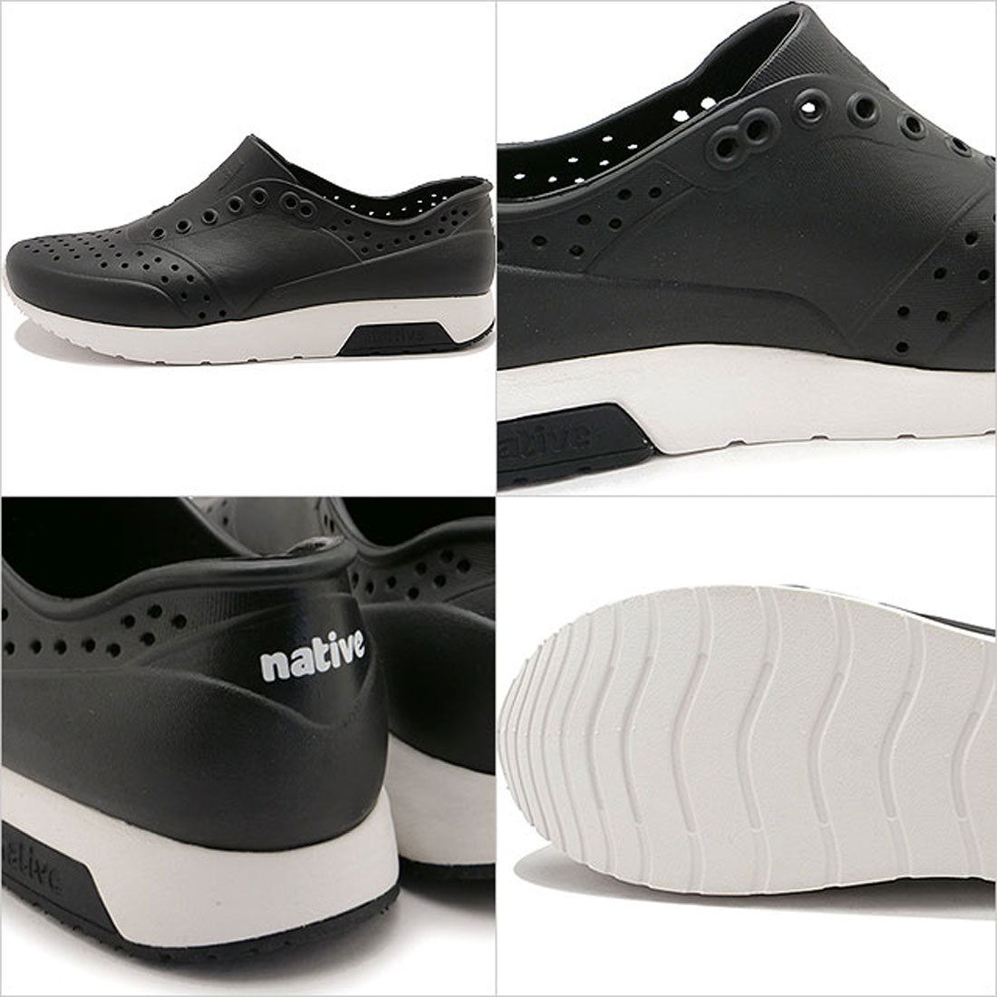 ネイティブシューズ native shoes LENNOX WANDERFOAM JIFFY-BLACK/-SHELL-WHITE [F0000256] （JIFFY-BLACK/-SHELL-WHITE） JIFFY-BLACK/-SHELL-WHITE