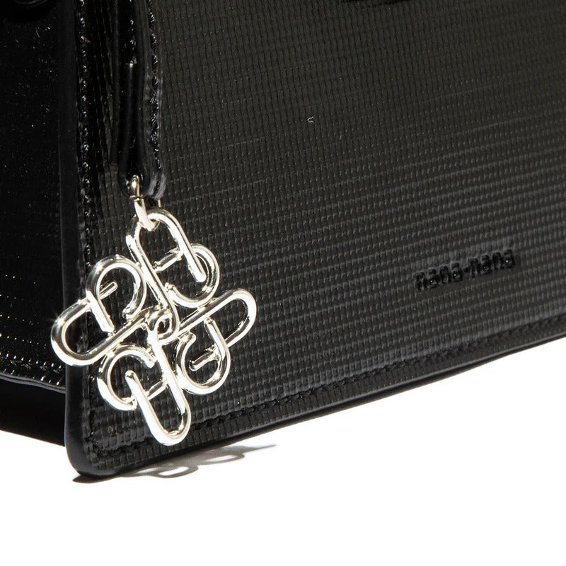 ナナナナ nana-nana ノット ミニショルダーバッグ（KNOT MINI SHOULDER BAG） （Black） Black