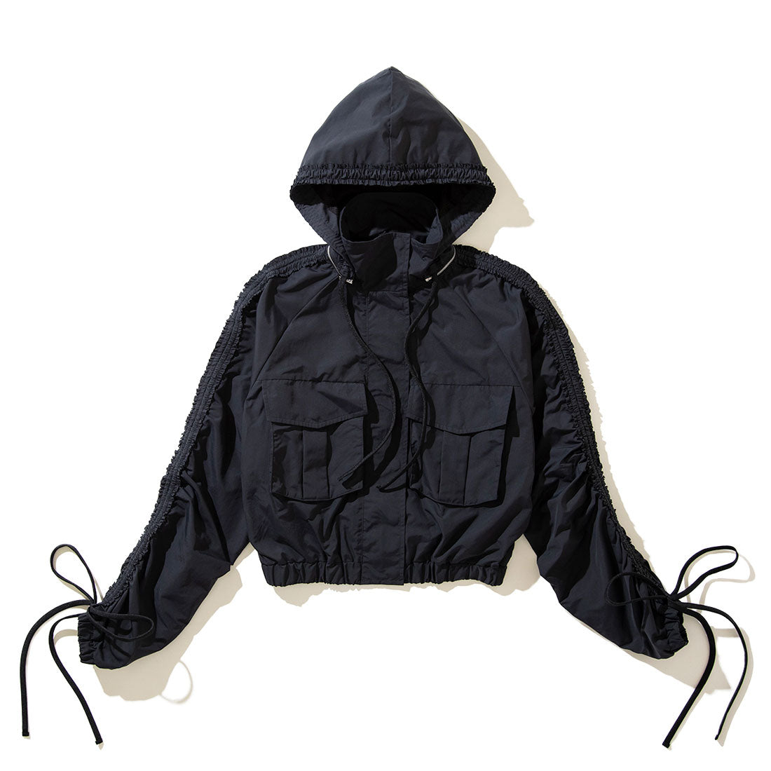 ナオキトミヅカ naokitomizuka ワイルドシングス ギャザード ブルゾン（WILD THINGS Gathered blouson） （black） black