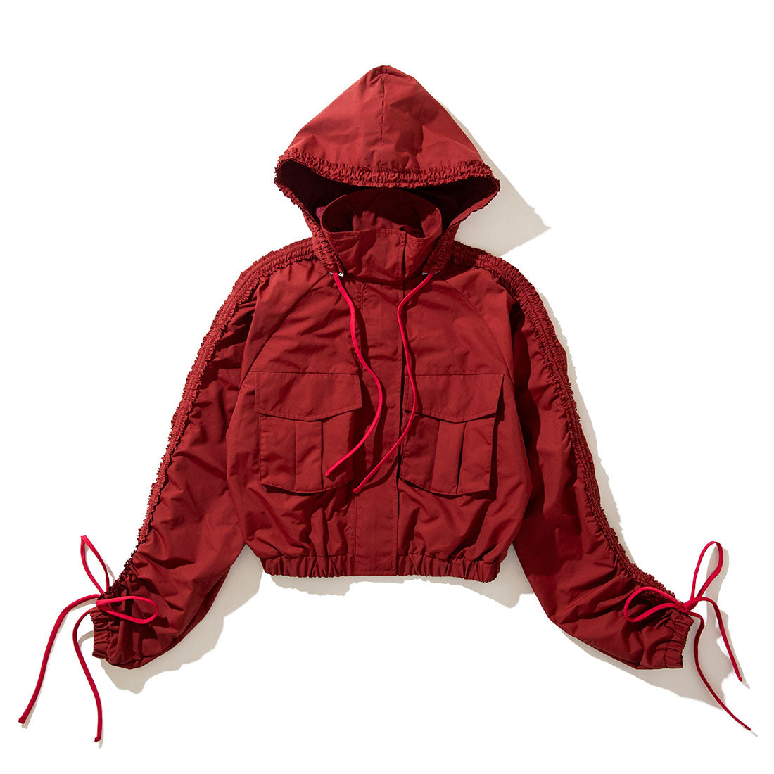 ナオキトミヅカ naokitomizuka ワイルドシングス ギャザード ブルゾン（WILD THINGS Gathered blouson） （red） red