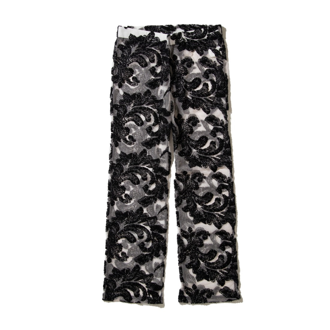 ナオキトミヅカ naokitomizuka レース エンブロイダリー パンツ（Race embroidery pants） （black） black