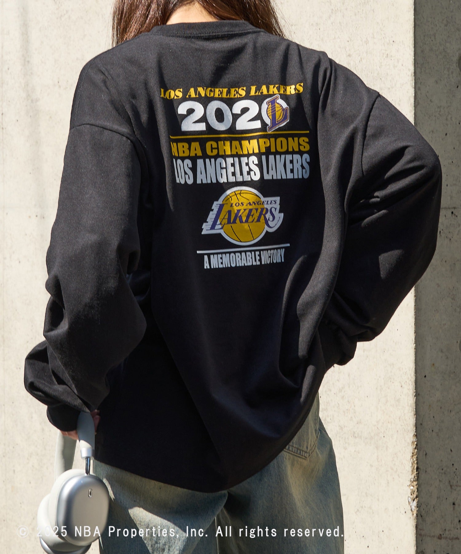エヌビーエー NBA NBA CHAMPIONS TEAM PRINT Long Sleeve Tee ロンT 長袖 （ブラック系1） ブラック系1