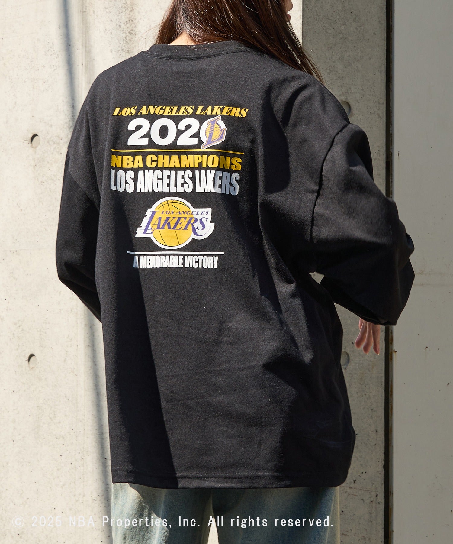 エヌビーエー NBA NBA CHAMPIONS TEAM PRINT Long Sleeve Tee ロンT 長袖 （ブラック系1） ブラック系1