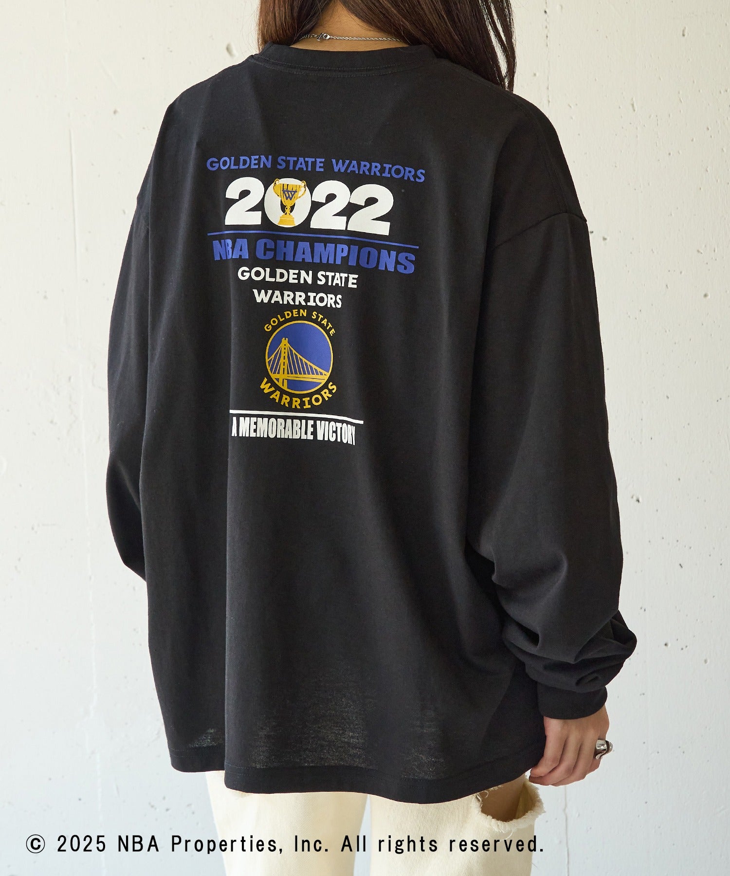 エヌビーエー NBA NBA CHAMPIONS TEAM PRINT Long Sleeve Tee ロンT 長袖 （ブラック系その他2） ブラック系その他2