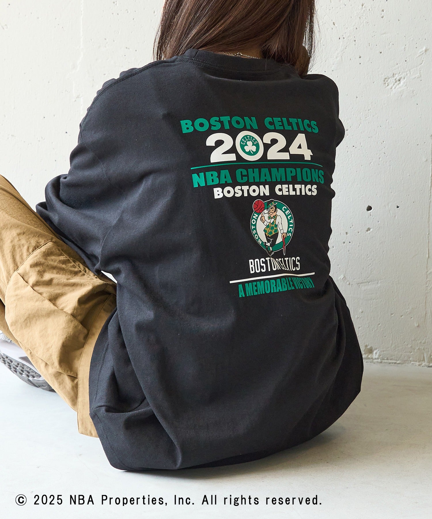 エヌビーエー NBA NBA CHAMPIONS TEAM PRINT Long Sleeve Tee ロンT 長袖 （ブラック系その他3） ブラック系その他3