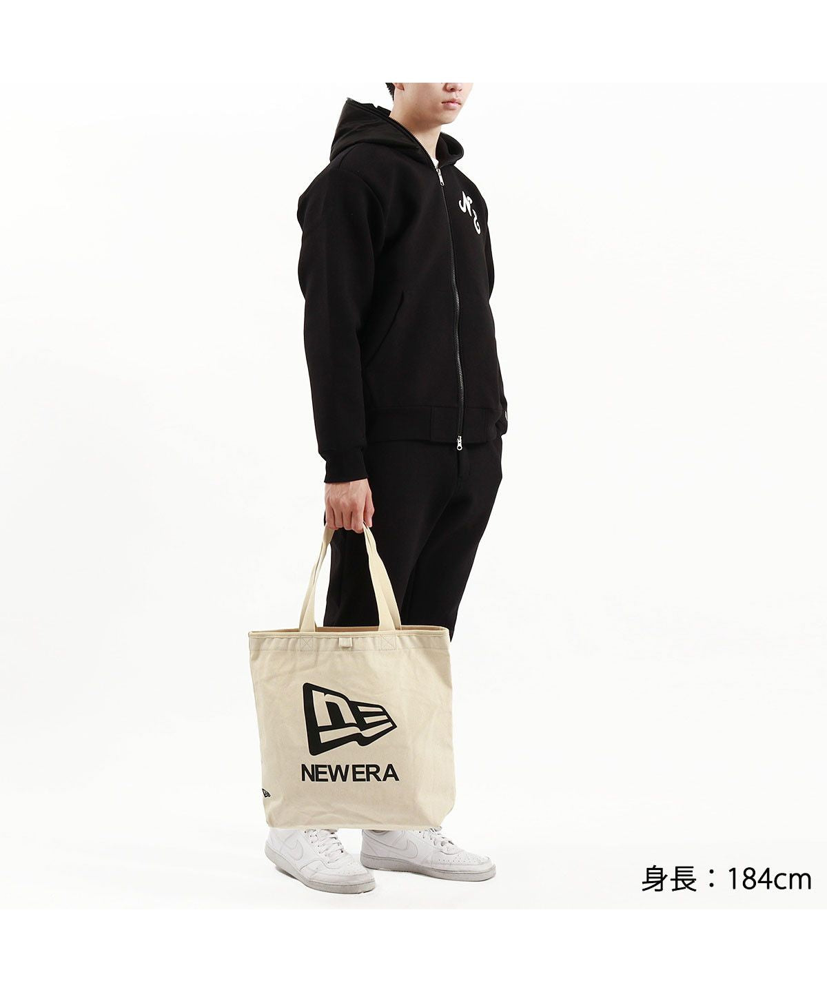 ニューエラ NEW ERA 【正規取扱店】 ニューエラ トートバッグ レディース メンズ 大きめ キャンバス B4 A4 NEW ERA 軽量 おしゃれ 大学生 カジュアル ブランド （アイボリー） アイボリー