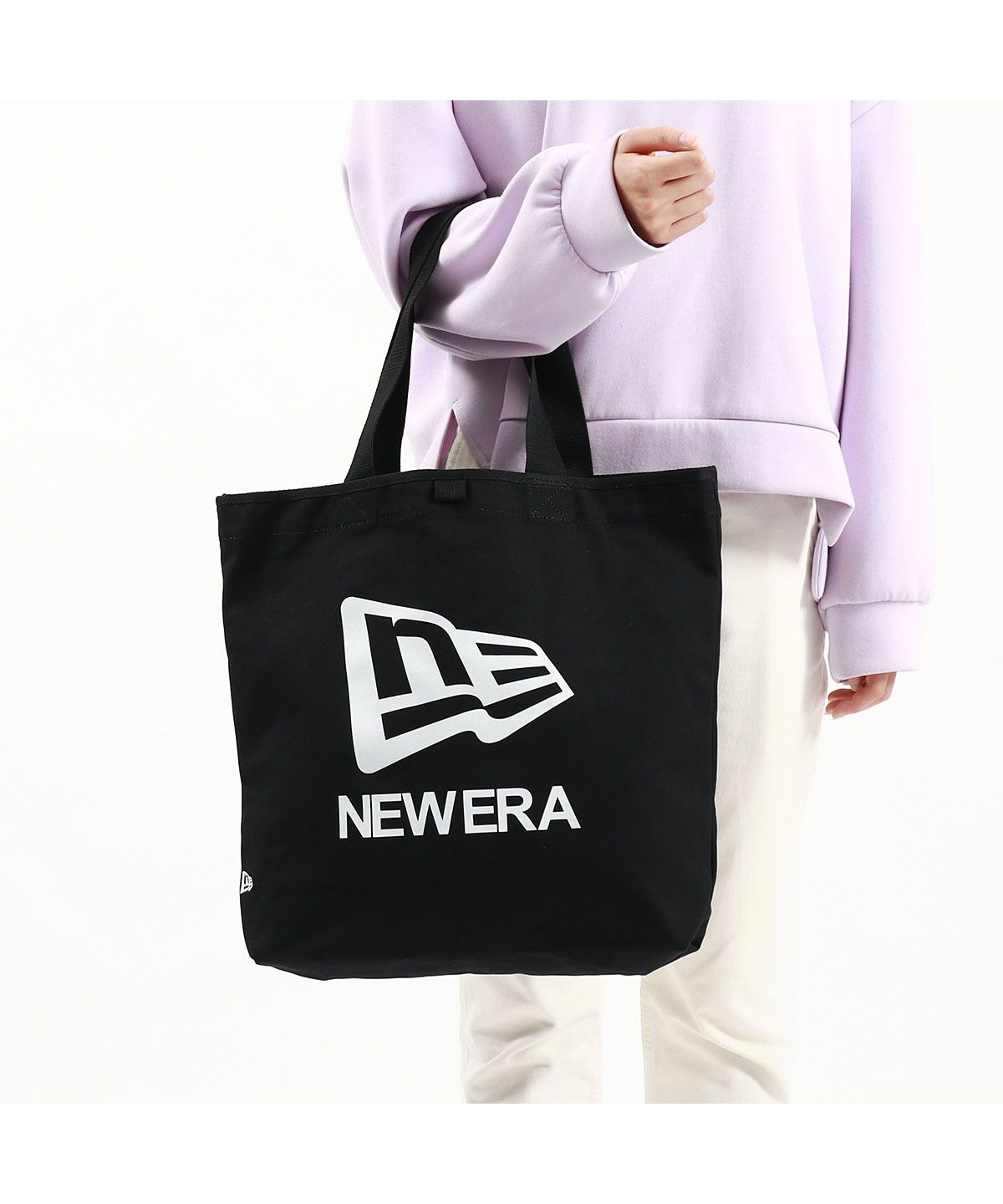 ニューエラ NEW ERA 【正規取扱店】 ニューエラ トートバッグ レディース メンズ 大きめ キャンバス B4 A4 NEW ERA 軽量 おしゃれ 大学生 カジュアル ブランド （アイボリー） アイボリー