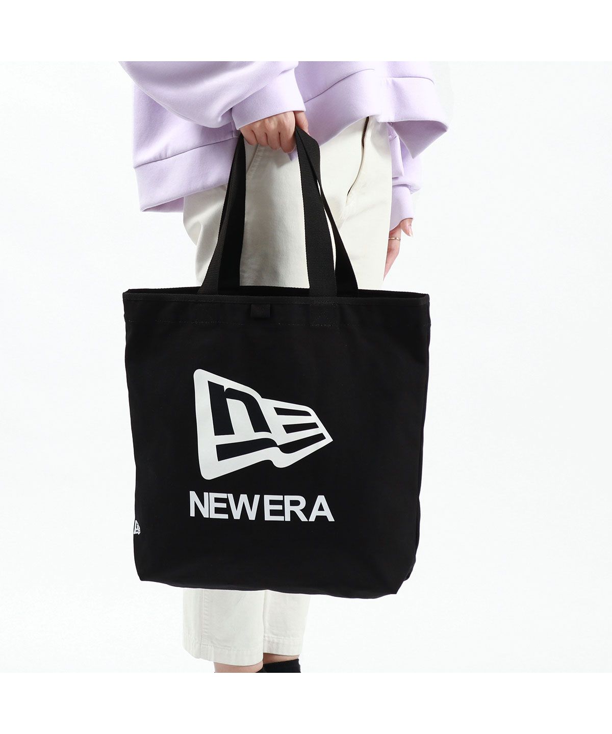 ニューエラ NEW ERA 【正規取扱店】 ニューエラ トートバッグ レディース メンズ 大きめ キャンバス B4 A4 NEW ERA 軽量 おしゃれ 大学生 カジュアル ブランド （ブラック） ブラック