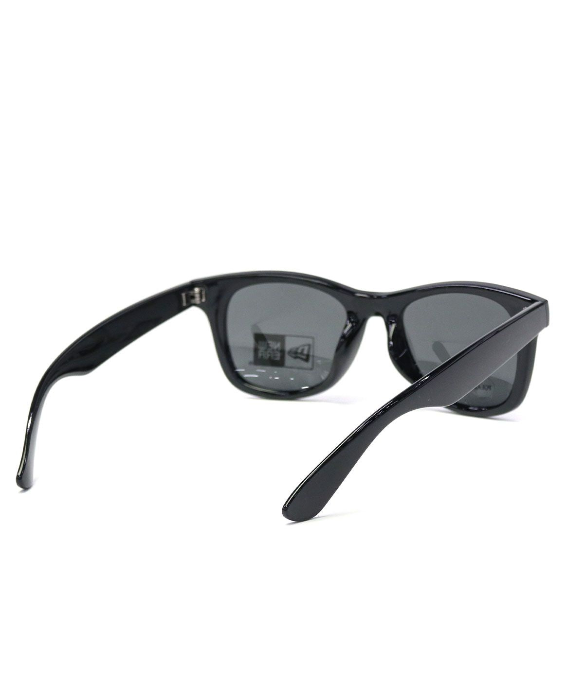 ニューエラ NEW ERA 正規取扱店 NEW ERA サングラス ウェリントン ボストン ニューエラ UVカット 紫外線 スクエアレンズ シャイニーブラックフレーム ポラライズドレンズ （ブラック） ブラック