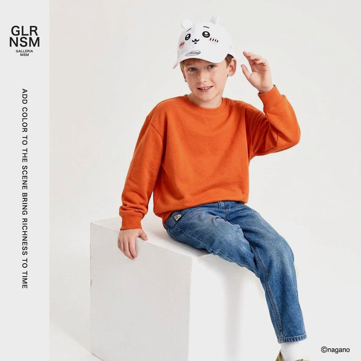 ニューエラ NEW ERA 正規取扱店 キャップ キッズ 帽子 女の子 男の子 女子 男子 可愛い かわいい 子供 耳付き なりきり 調整 アジャスター 洗える ウォッシャブル ブランド Child 9TWENTY ちいかわ （ホワイト×ラディアントブルー） ホワイト×ラディアントブルー