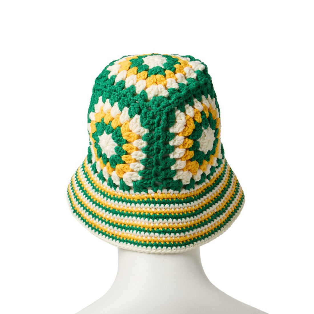 ニューエラ NEW ERA クロシェ ニットバケット（CROCHET KNIT BUCKET） （グリーン/イエロー/ホワイト） グリーン/イエロー/ホワイト