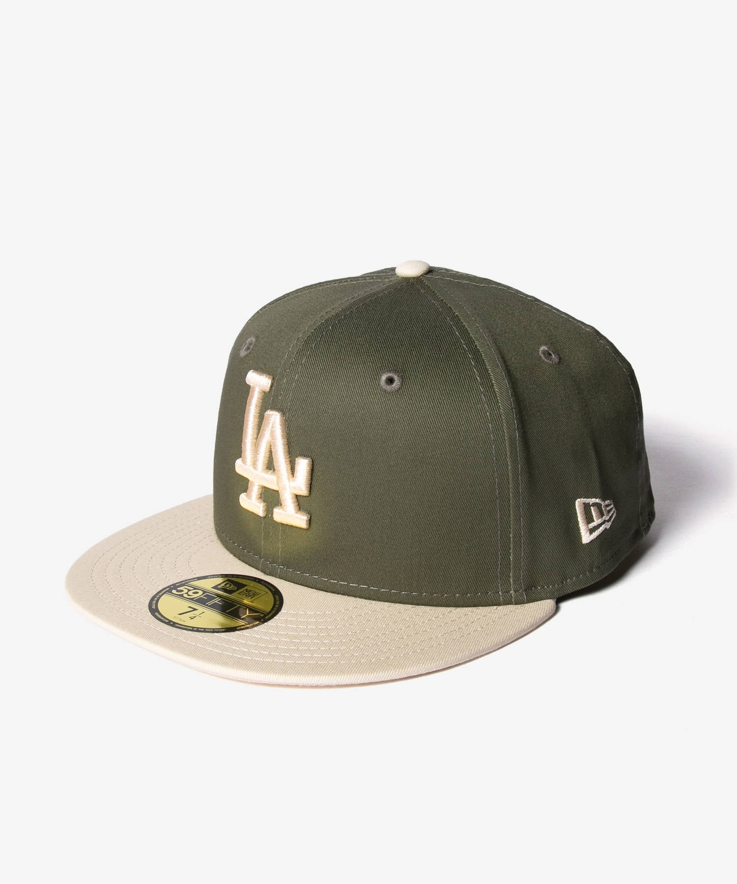 ニューエラ NEW ERA ニューエラ NEW ERA 59FIFTY 5950 MLB LOS ANGELES DODGERS SIDE PATCH ロサンゼルス ドジャース 60565160 キャップ ユニセックス 帽子 （LAD/カーキ×ベージュ） LAD/カーキ×ベージュ