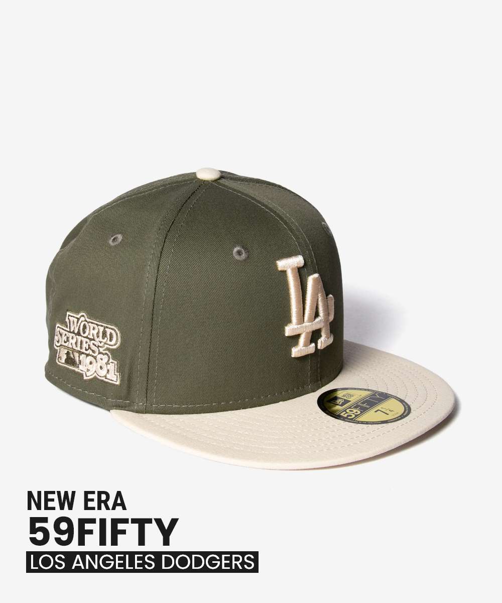 ニューエラ NEW ERA ニューエラ NEW ERA 59FIFTY 5950 MLB LOS ANGELES DODGERS SIDE PATCH ロサンゼルス ドジャース 60565160 キャップ ユニセックス 帽子 （LAD/カーキ×ベージュ） LAD/カーキ×ベージュ