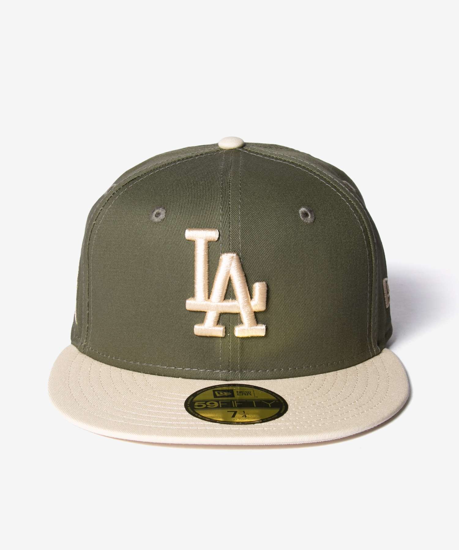 ニューエラ NEW ERA ニューエラ NEW ERA 59FIFTY 5950 MLB LOS ANGELES DODGERS SIDE PATCH ロサンゼルス ドジャース 60565160 キャップ ユニセックス 帽子 （LAD/カーキ×ベージュ） LAD/カーキ×ベージュ