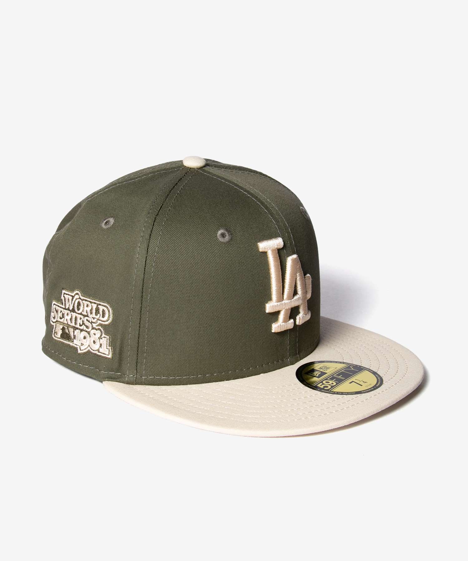ニューエラ NEW ERA ニューエラ NEW ERA 59FIFTY 5950 MLB LOS ANGELES DODGERS SIDE PATCH ロサンゼルス ドジャース 60565160 キャップ ユニセックス 帽子 （LAD/カーキ×ベージュ） LAD/カーキ×ベージュ