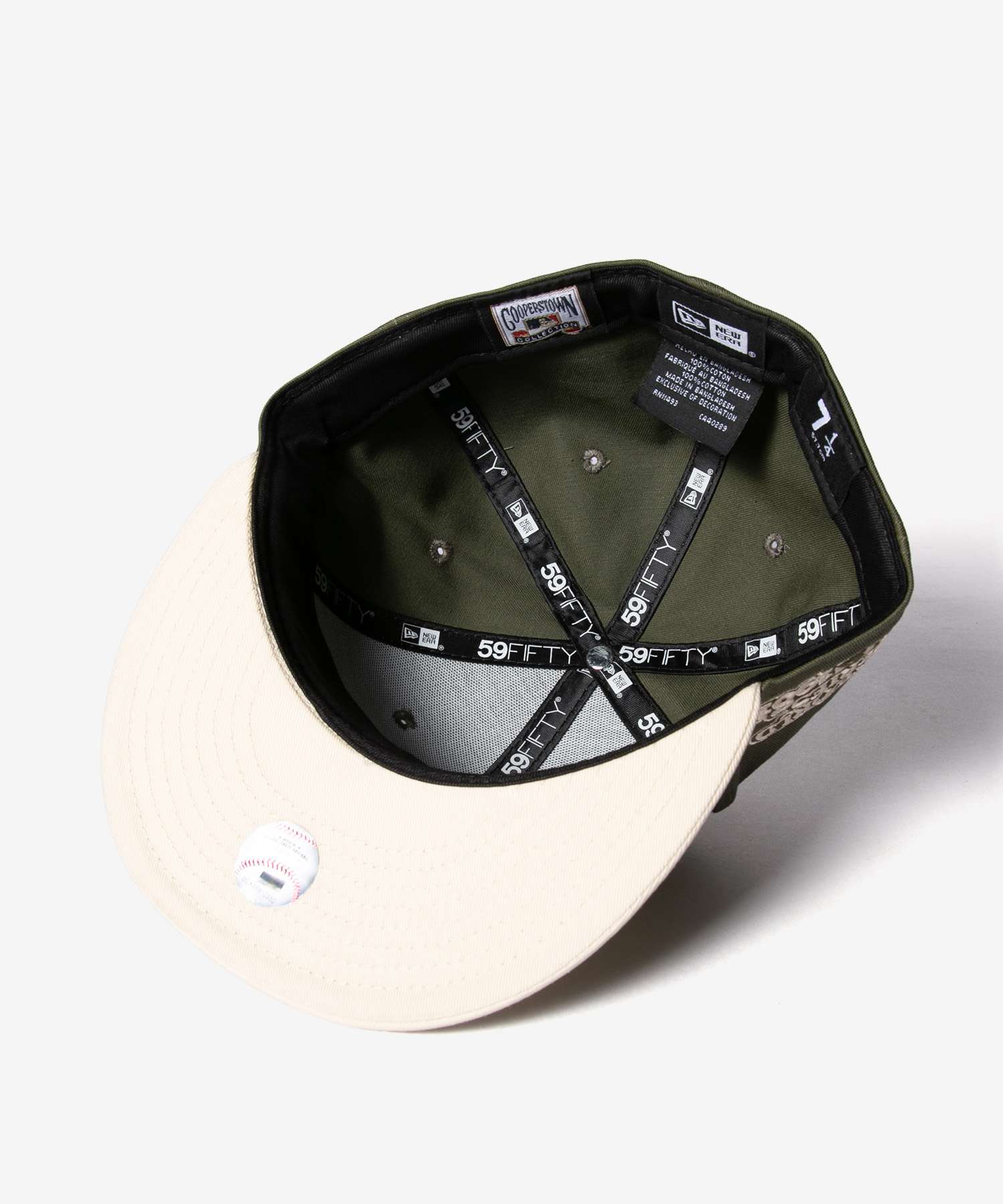 ニューエラ NEW ERA ニューエラ NEW ERA 59FIFTY 5950 MLB LOS ANGELES DODGERS SIDE PATCH ロサンゼルス ドジャース 60565160 キャップ ユニセックス 帽子 （LAD/カーキ×ベージュ） LAD/カーキ×ベージュ