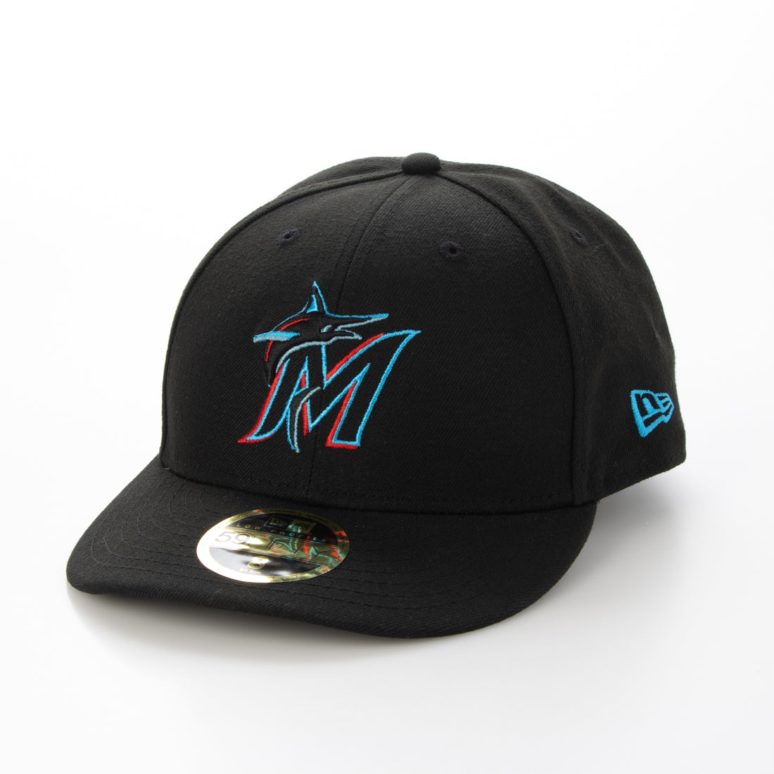 ニューエラ NEW ERA MLB ON-FIELD LOW PROFILE 59FIFTY AUTHENTIC COLLECTION 帽子 （マーリンズブラック×ブルー） マーリンズブラック×ブルー