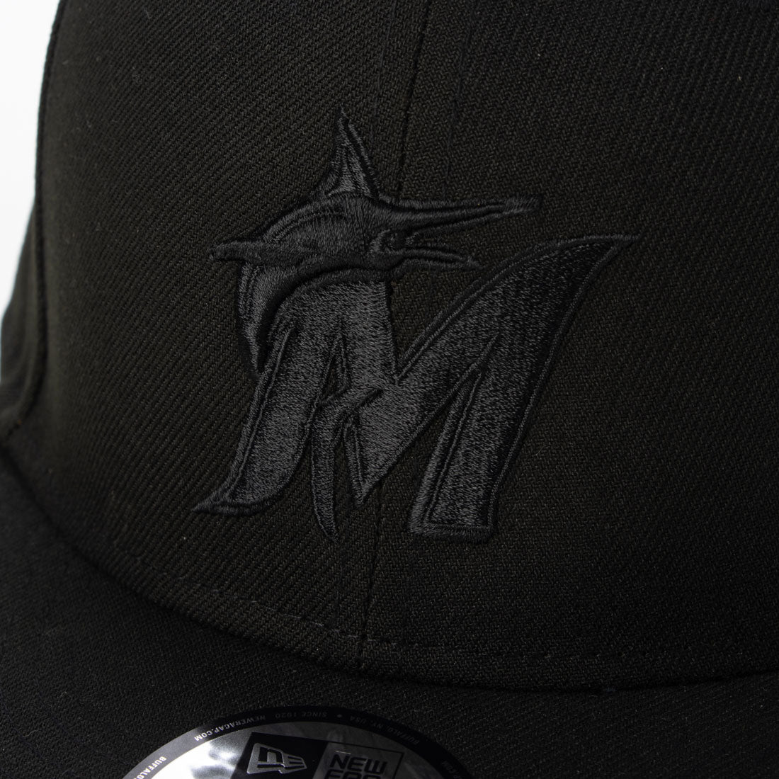 ニューエラ NEW ERA MLB BASIC 9FIFTY BLACK ON BLACK COLLECTION 帽子 （マイアミ・マーリンズ） マイアミ・マーリンズ