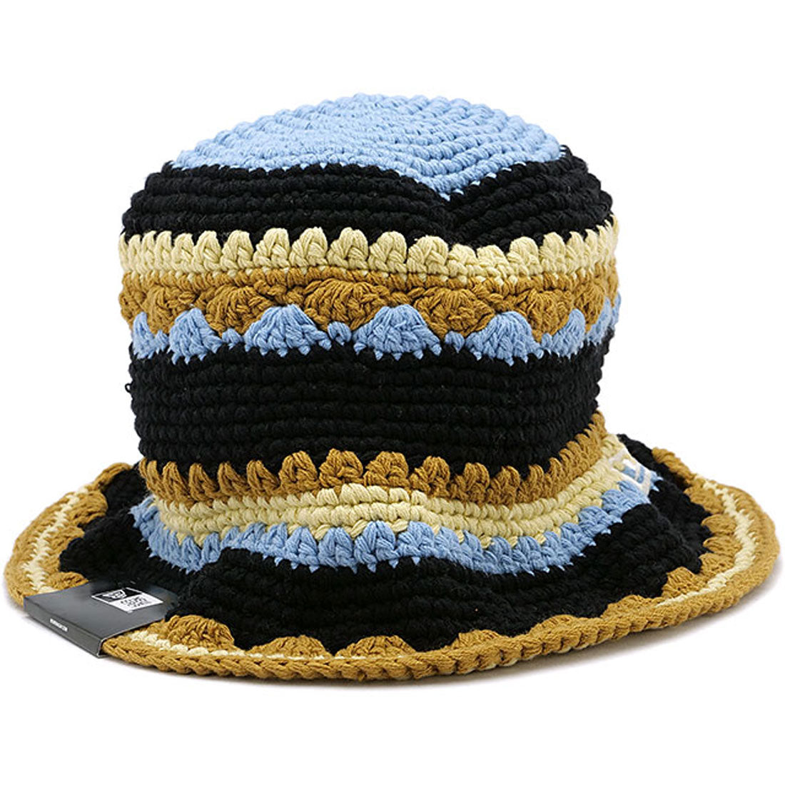 NEW ERA CROCHET KNIT TSD BORDER Chrome/Black/Blue [14474874