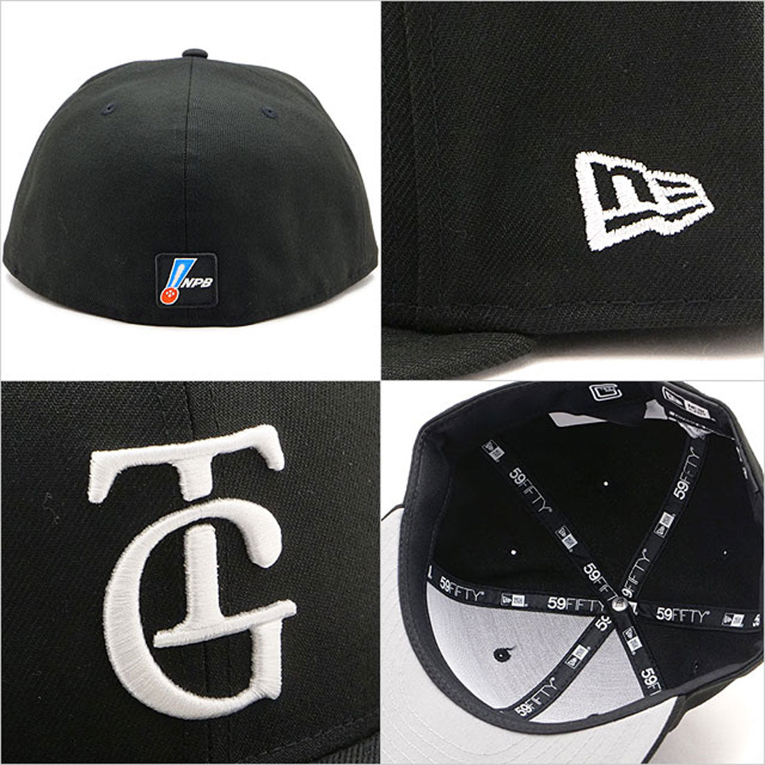 ニューエラ NEW ERA 59FIFTY NPB オンフィールド 読売ジャイアンツ ビジター ブラック [14525193] （ブラック） ブラック