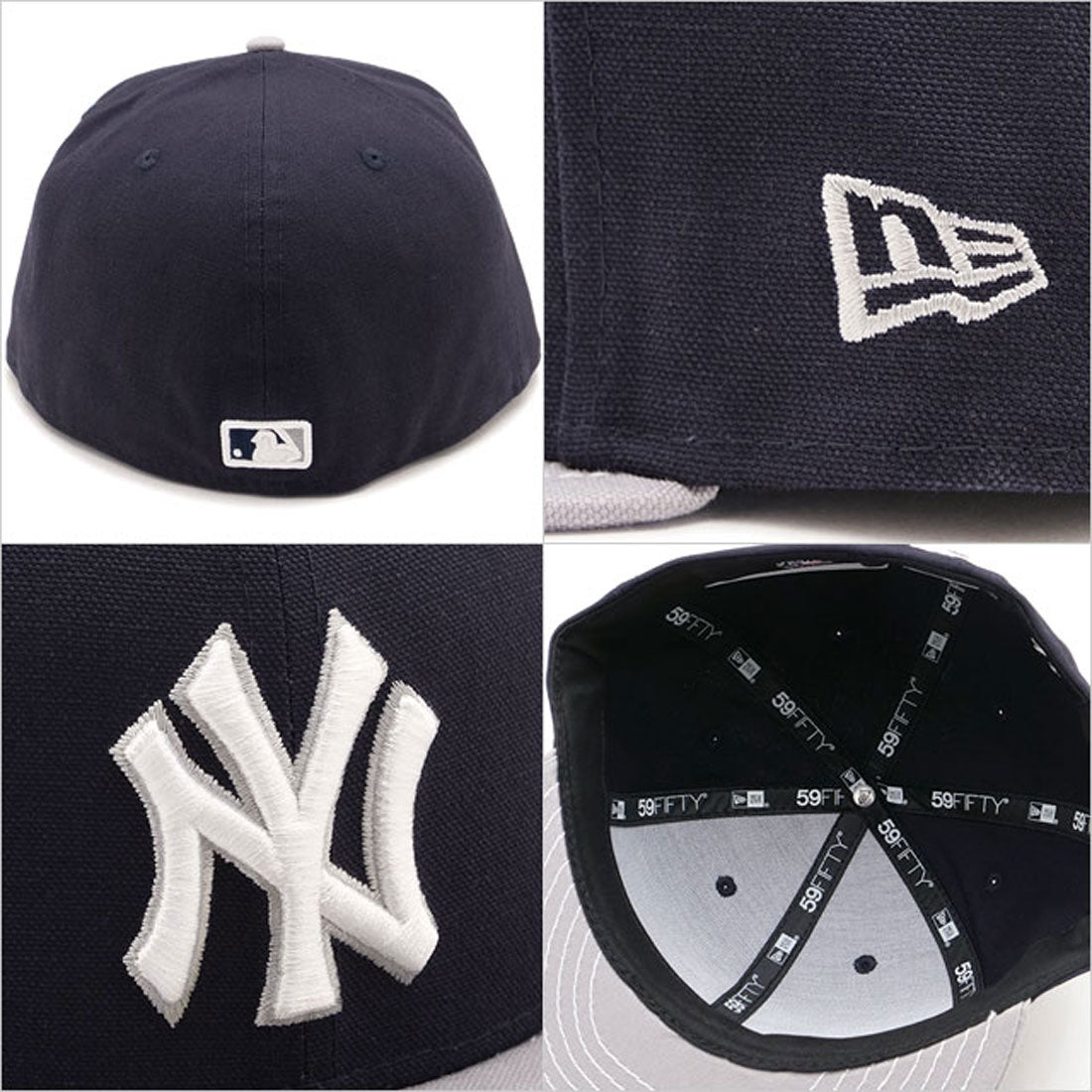 ニューエラ NEW ERA 59FIFTY Duck Canvas ネイビー/グレー [14388860] （ネイビー/グレー） ネイビー/グレー