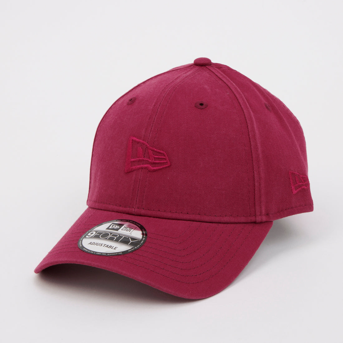ニューエラ NEW ERA Newera キャップ プレーン メタルロゴ 野球チーム サイドロゴ 940 ナインフォーティ 帽子 シンプル メンズ レディース NEWERA 9FORTY FLAWLESS LOGO （フラッグロゴダークレッド） フラッグロゴダークレッド