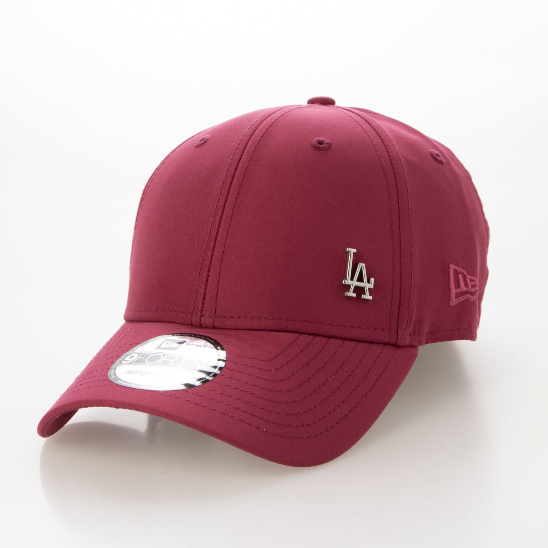ニューエラ NEW ERA Newera キャップ プレーン メタルロゴ 野球チーム サイドロゴ 940 ナインフォーティ 帽子 シンプル メンズ レディース NEWERA 9FORTY FLAWLESS LOGO （LAダークレッド） LAダークレッド