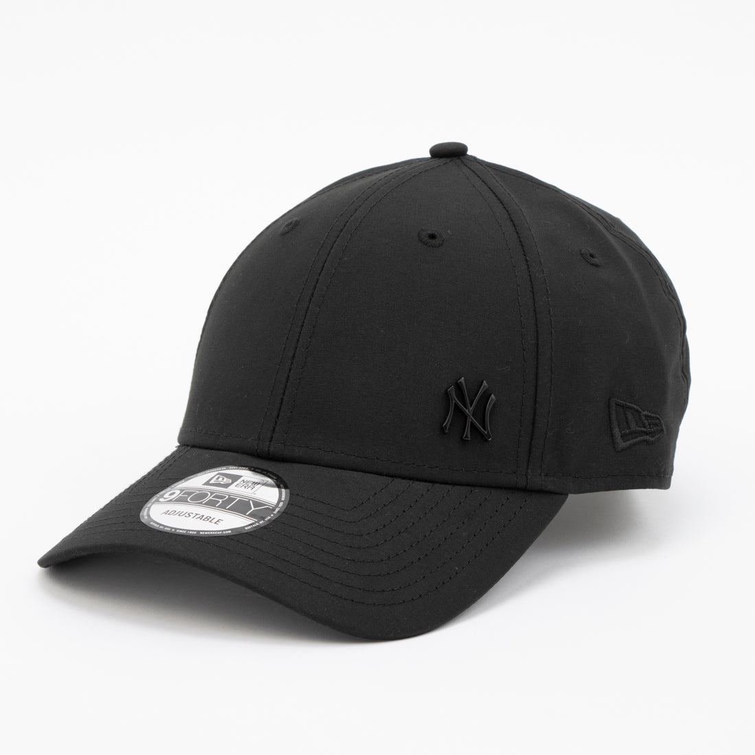 ニューエラ NEW ERA Newera キャップ プレーン メタルロゴ 野球チーム サイドロゴ 940 ナインフォーティ 帽子 シンプル メンズ レディース NEWERA 9FORTY FLAWLESS LOGO （ブラックxブラック） ブラックxブラック