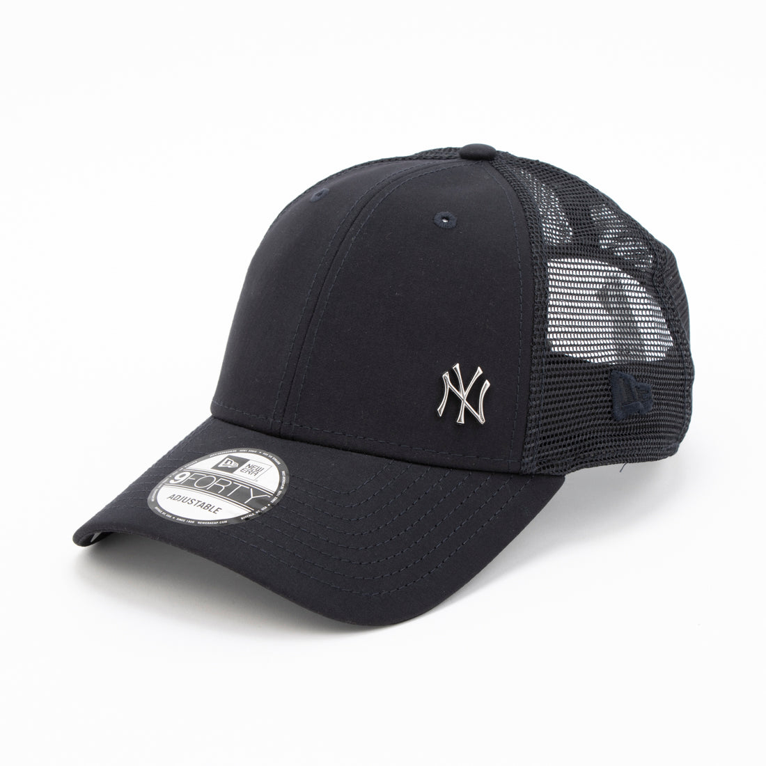 ニューエラ NEW ERA Newera キャップ プレーン メタルロゴ 野球チーム サイドロゴ 940 ナインフォーティ 帽子 シンプル メンズ レディース NEWERA 9FORTY FLAWLESS LOGO （ネイビーメッシュ） ネイビーメッシュ