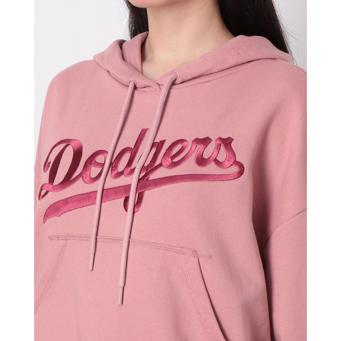 ニューエラ NEW ERA NEW ERA ニューエラ レディース クロップフーディー スウェット パーカー MLB GRPHC CROP HOODIE （LA ピンク） LA ピンク