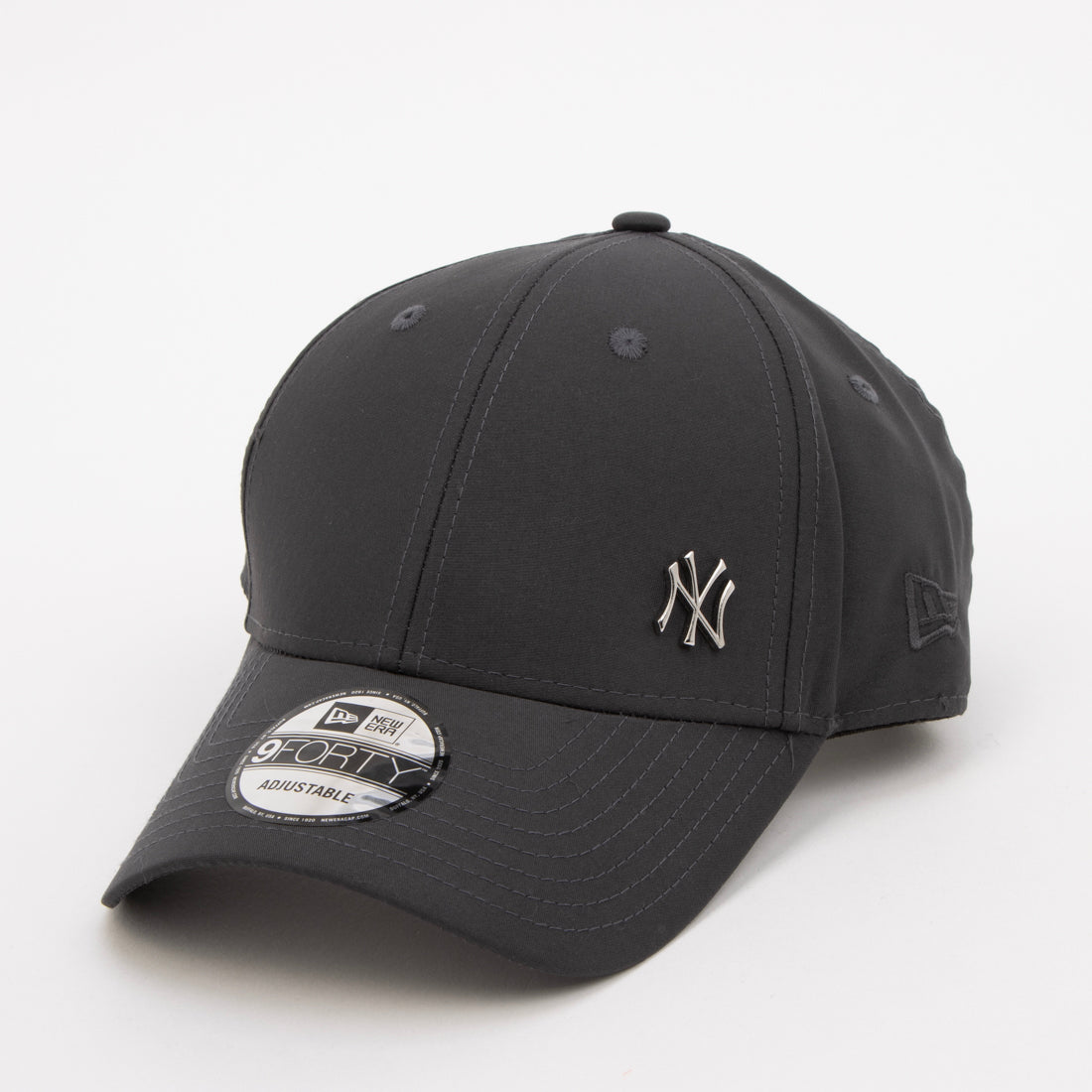 ニューエラ NEW ERA Newera キャップ プレーン メタルロゴ 野球チーム サイドロゴ 940 ナインフォーティ 帽子 シンプル メンズ レディース NEWERA 9FORTY FLAWLESS LOGO （チャコール） チャコール