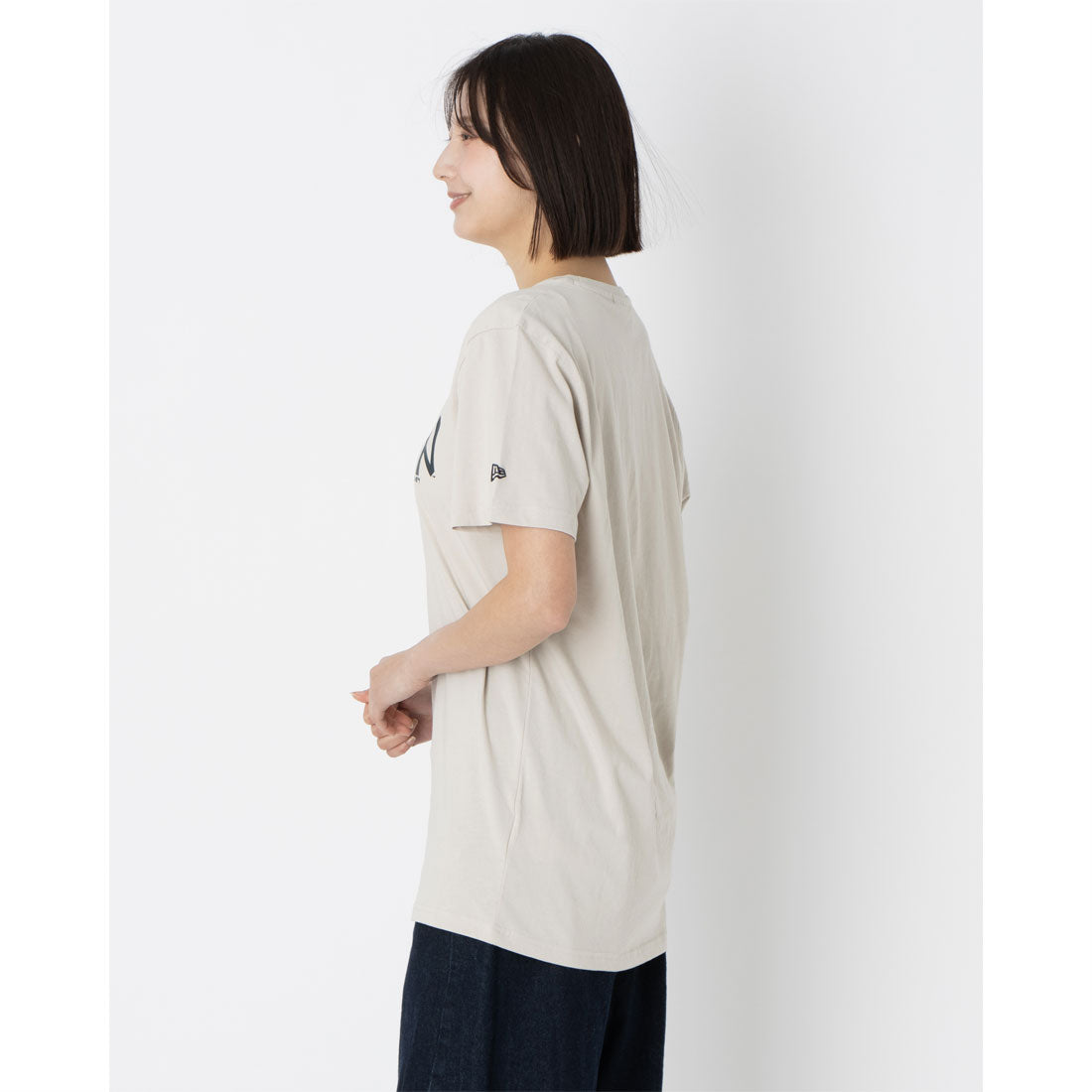 ニューエラ NEW ERA MLB レフト チェスト チーム Tシャツ （ベージュ） ベージュ