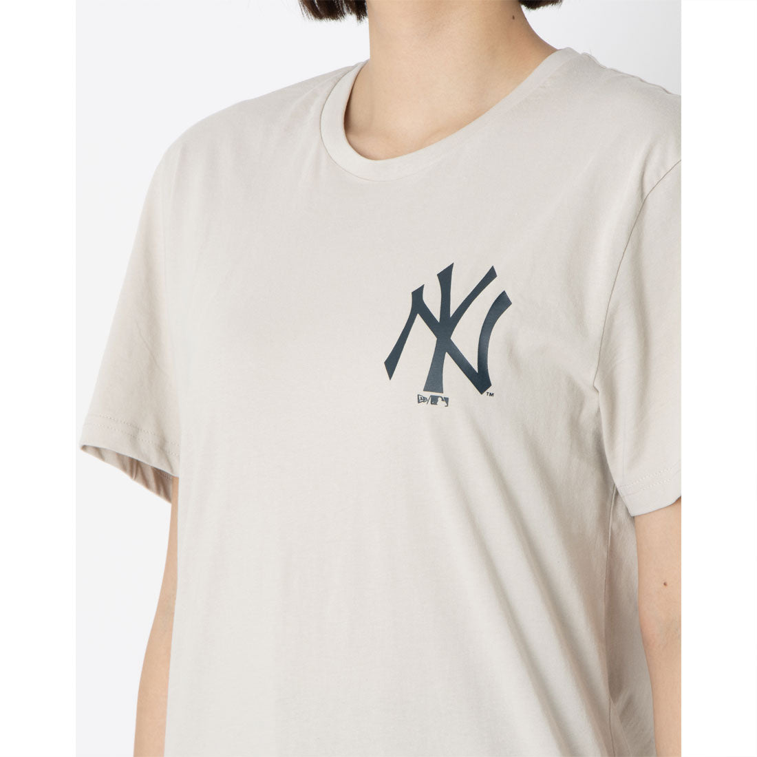 ニューエラ NEW ERA MLB レフト チェスト チーム Tシャツ （ベージュ） ベージュ