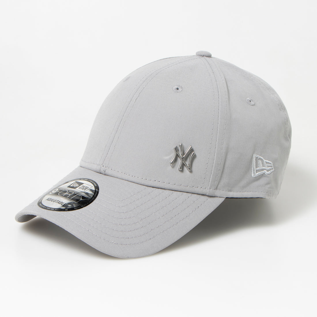 ニューエラ NEW ERA ニューエラ Newera キャップ プレーン メタルロゴ 野球チーム サイドロゴ 940 ナインフォーティ 帽子 シンプル メンズ レディース NEWERA 9FORTY FLAWLESS LOGO グレー
