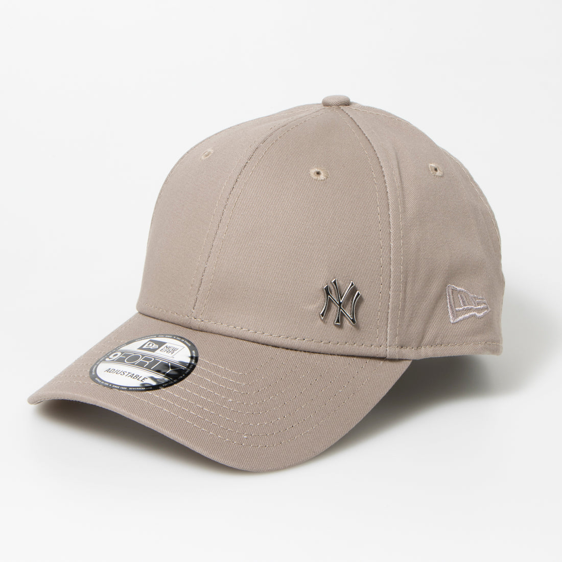 ニューエラ NEW ERA ニューエラ Newera キャップ プレーン メタルロゴ 野球チーム サイドロゴ 940 ナインフォーティ 帽子 シンプル メンズ レディース NEWERA 9FORTY FLAWLESS LOGO ベージュ